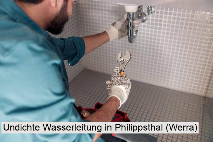 Undichte Wasserleitung in Philippsthal (Werra)